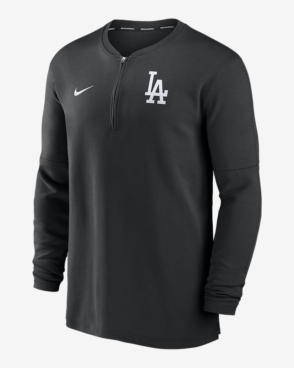 Los Angeles Dodgers Authentic Collection Game Time Men's Nike Dri-FIT MLB  1/2-Zip Long-Sleeve Top